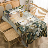 Lofaris Glitter Light Tree White Wall Christmas Tablecloth